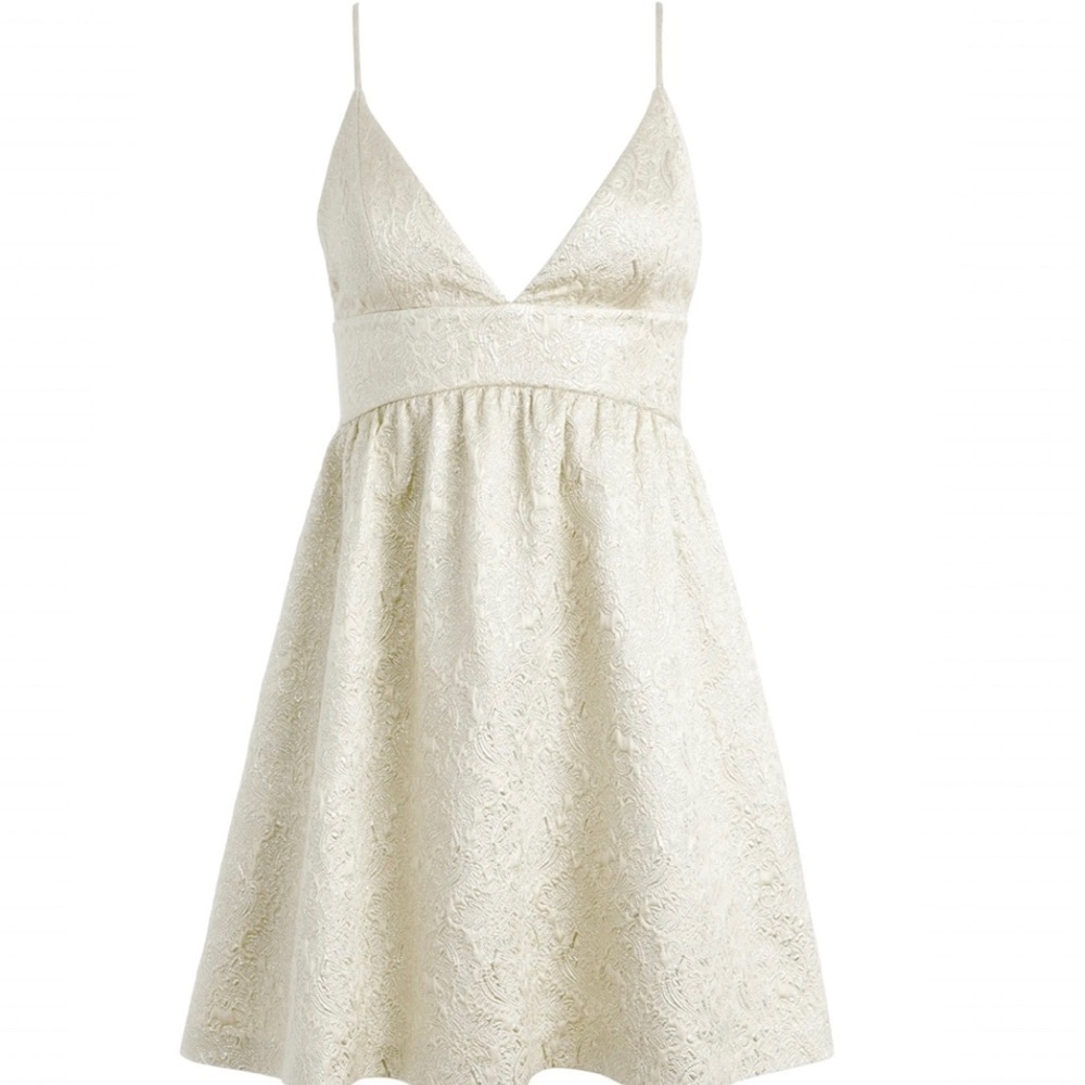 Alice & Olivia Foley Curved Waist Party A-Line Dress Sz 12